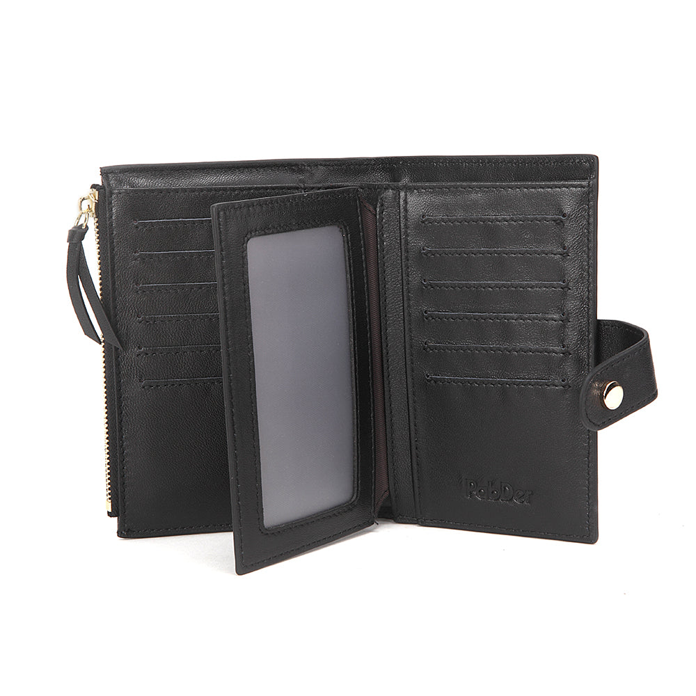 Large Bifold  Snap Closure Wallet