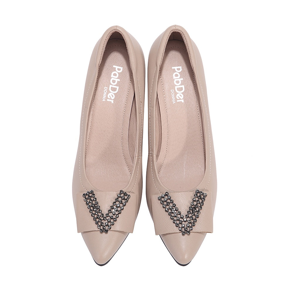 Ladies V-shape Décor 2in Heels CS1151