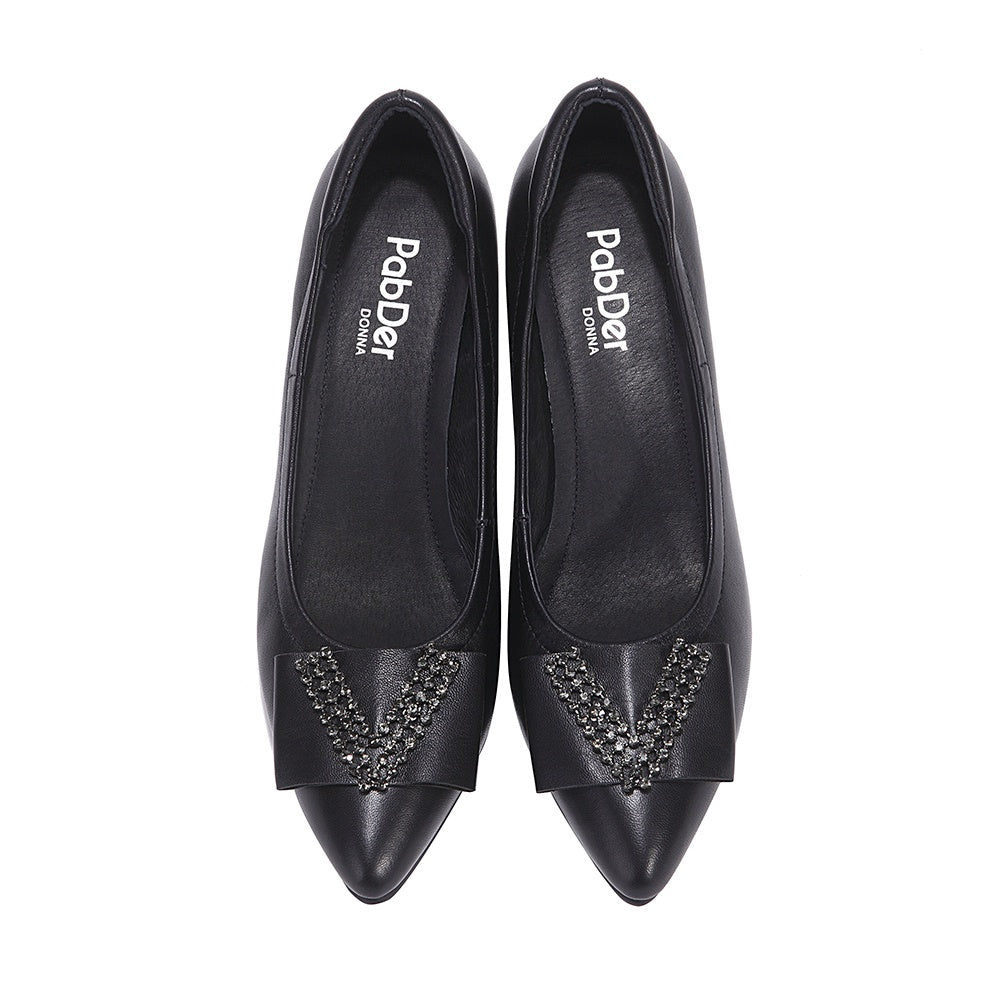 Ladies V-shape Décor 2in Heels CS1151