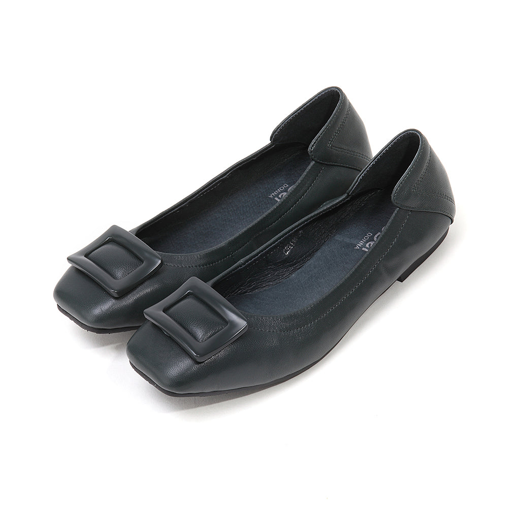 Ladies Square Toe Flats