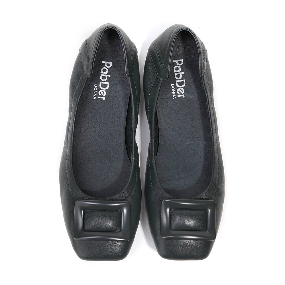 Ladies Square Toe Flats