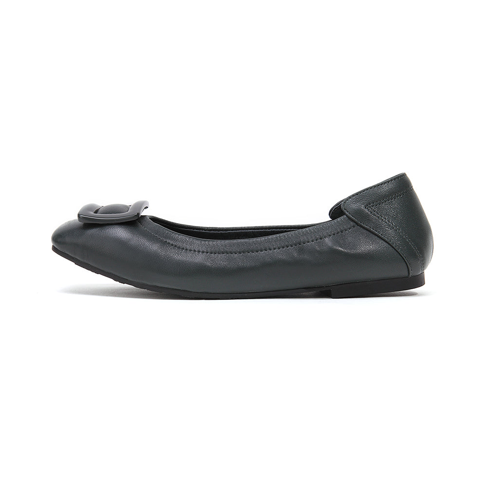 Ladies Square Toe Flats