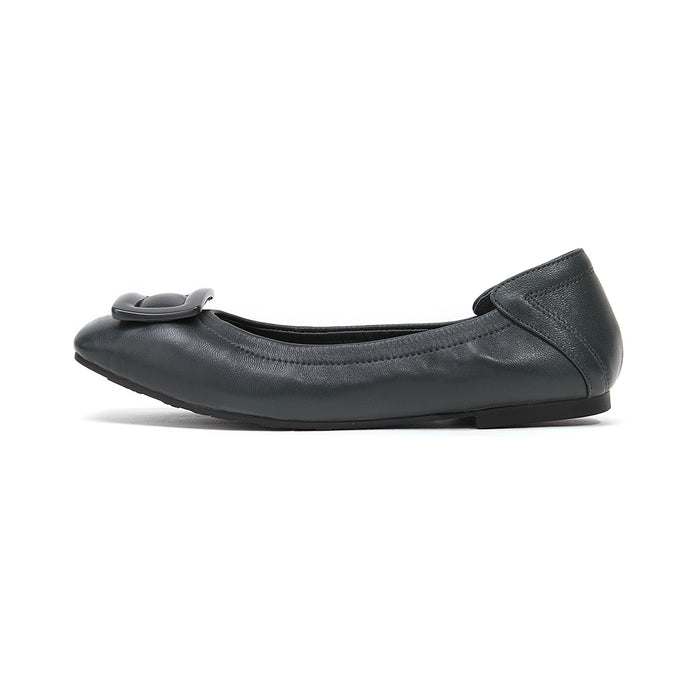 Ladies Square Toe Flats