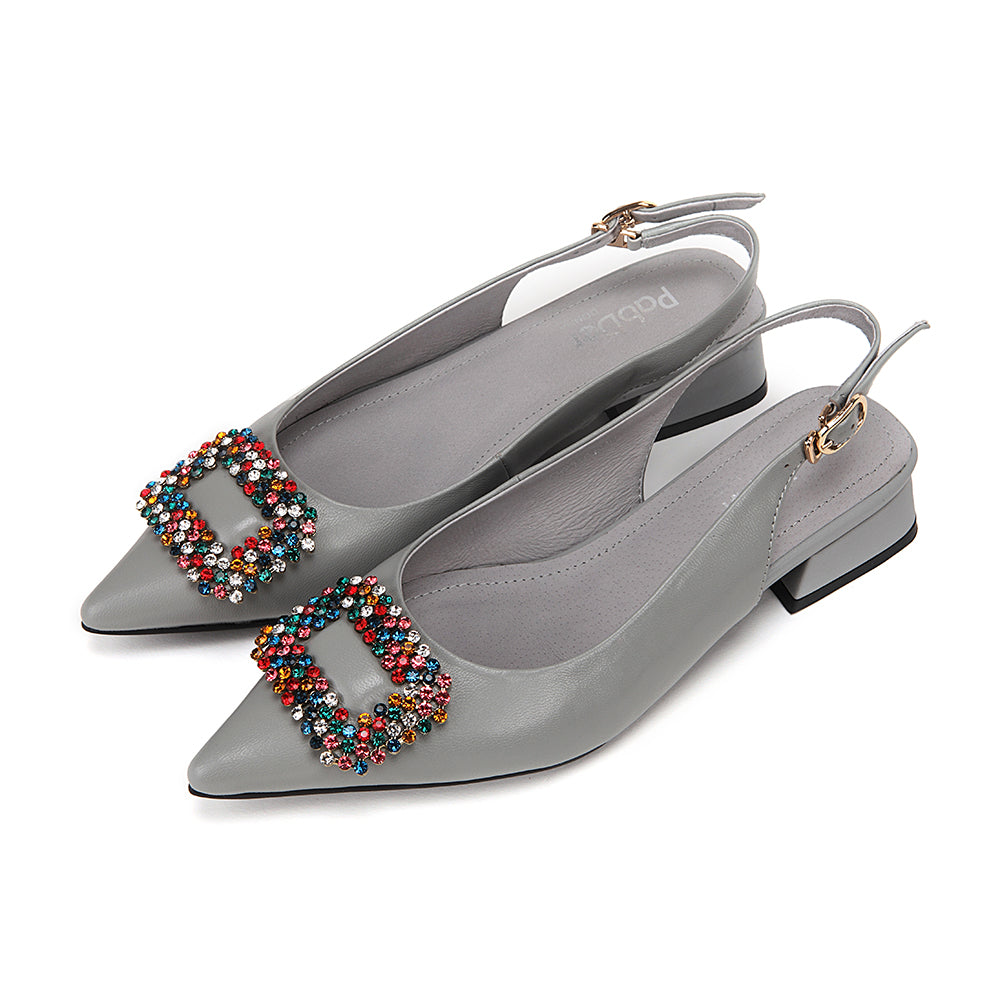 Pointed 1in Jewel Flats