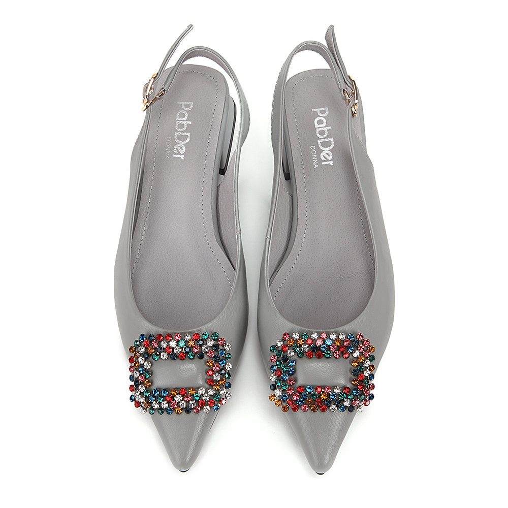 Pointed 1in Jewel Flats