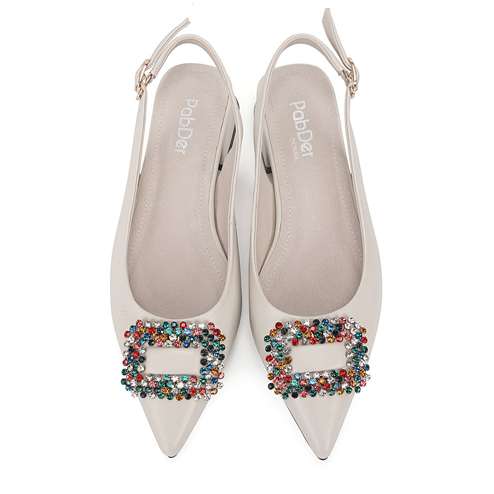 Pointed 1in Jewel Flats