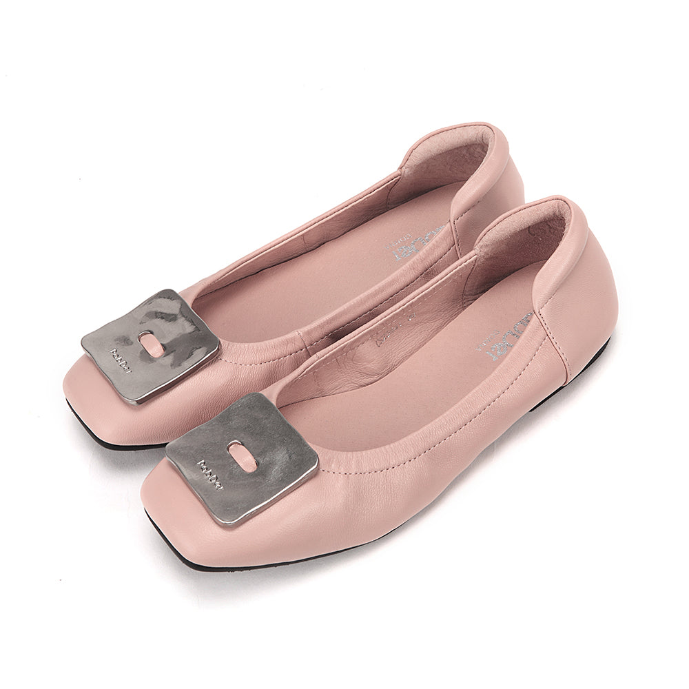 Soft Square Toe Flats