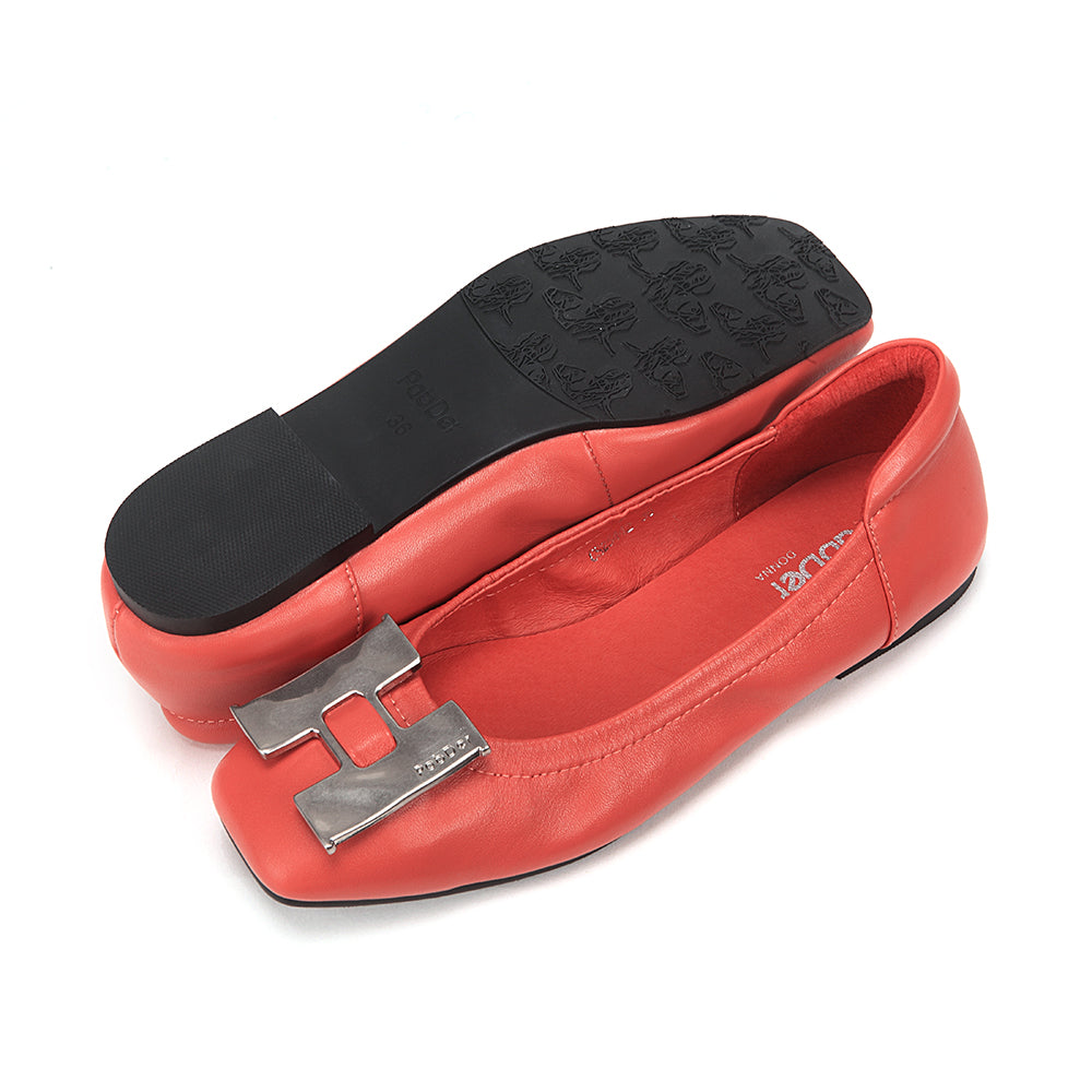 Square Toe Flats
