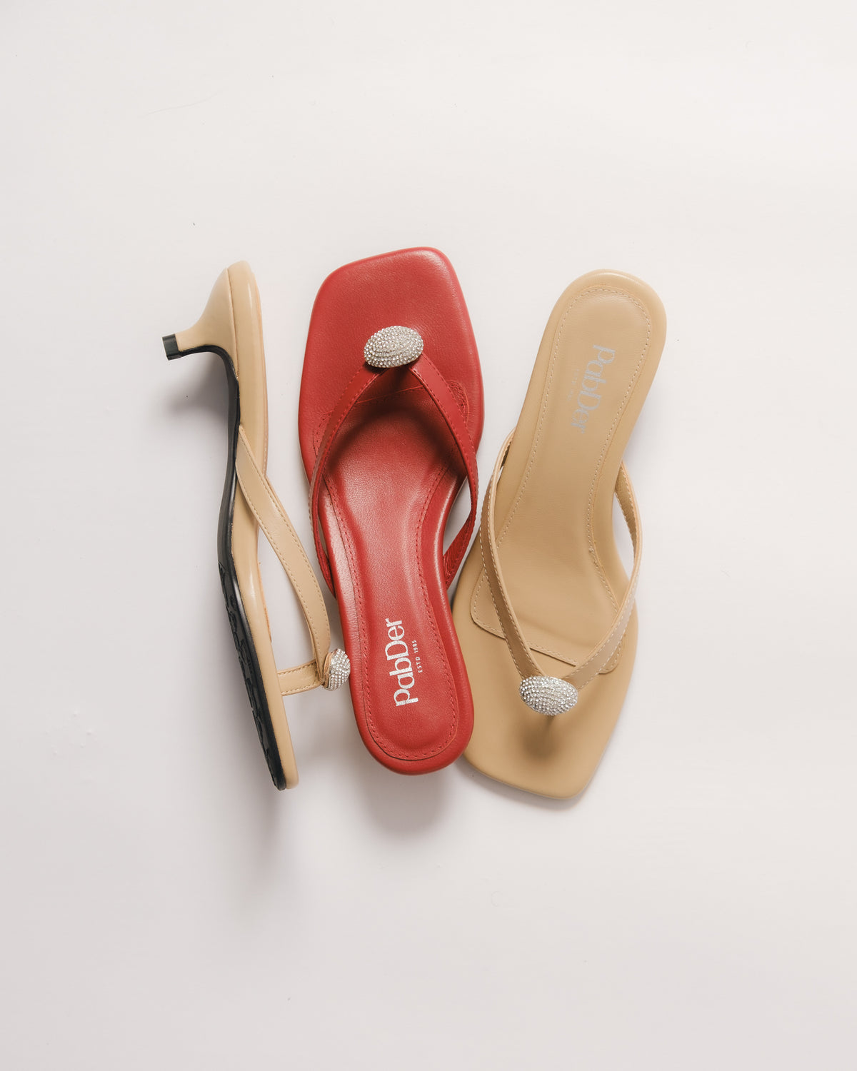 Crystal 2in Kitten Heel Sandals CS26104