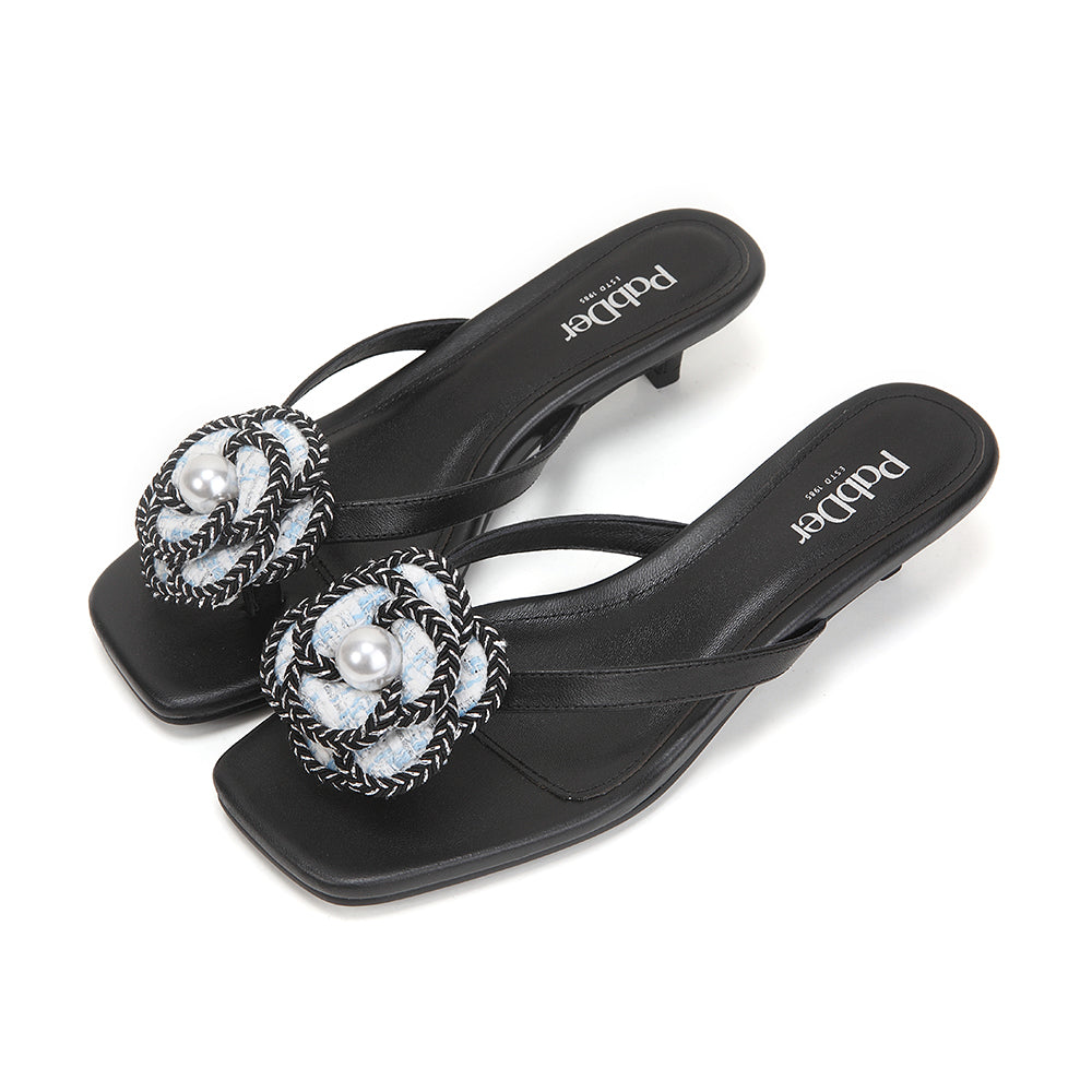 Square Toe Floral Sandals