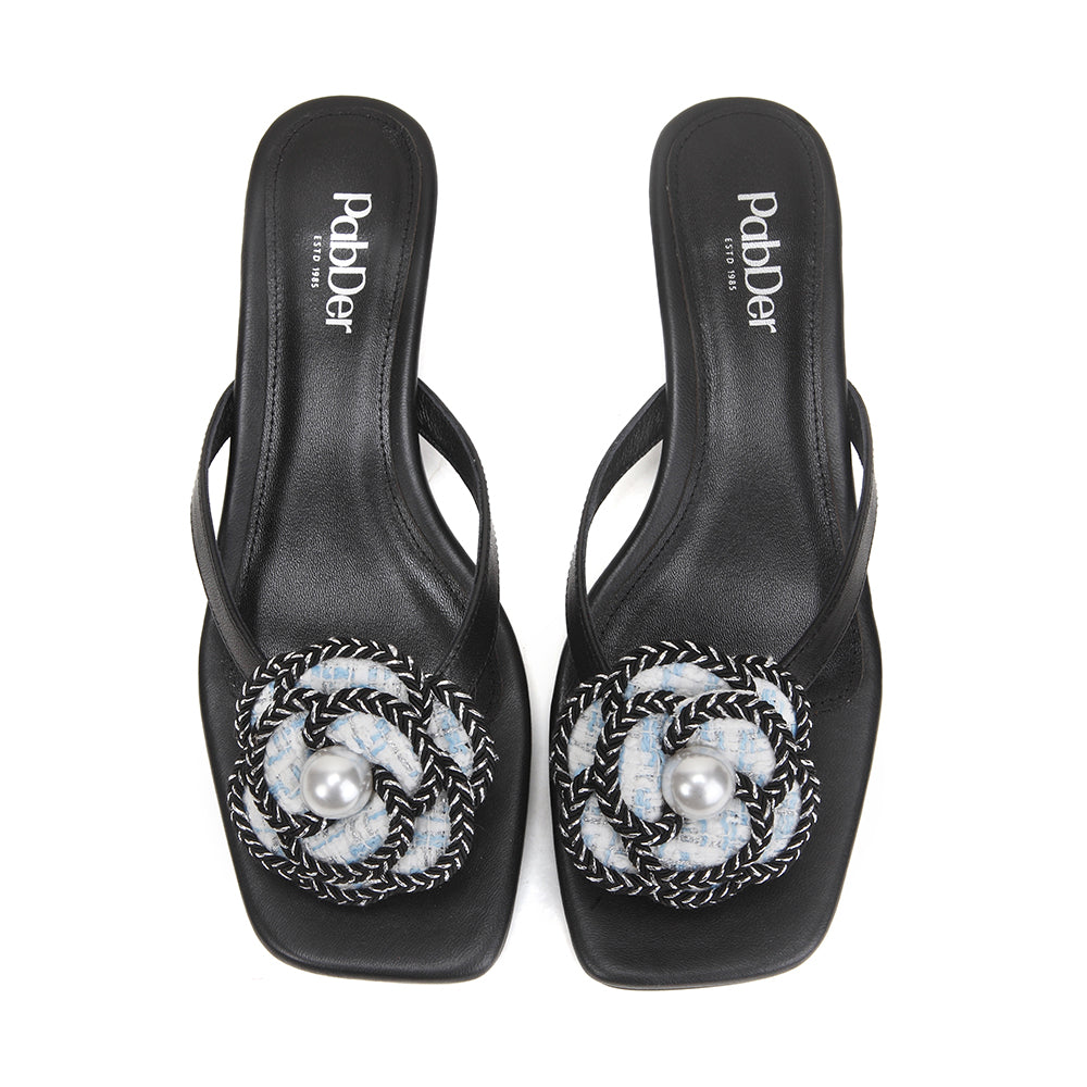 Square Toe Floral Sandals