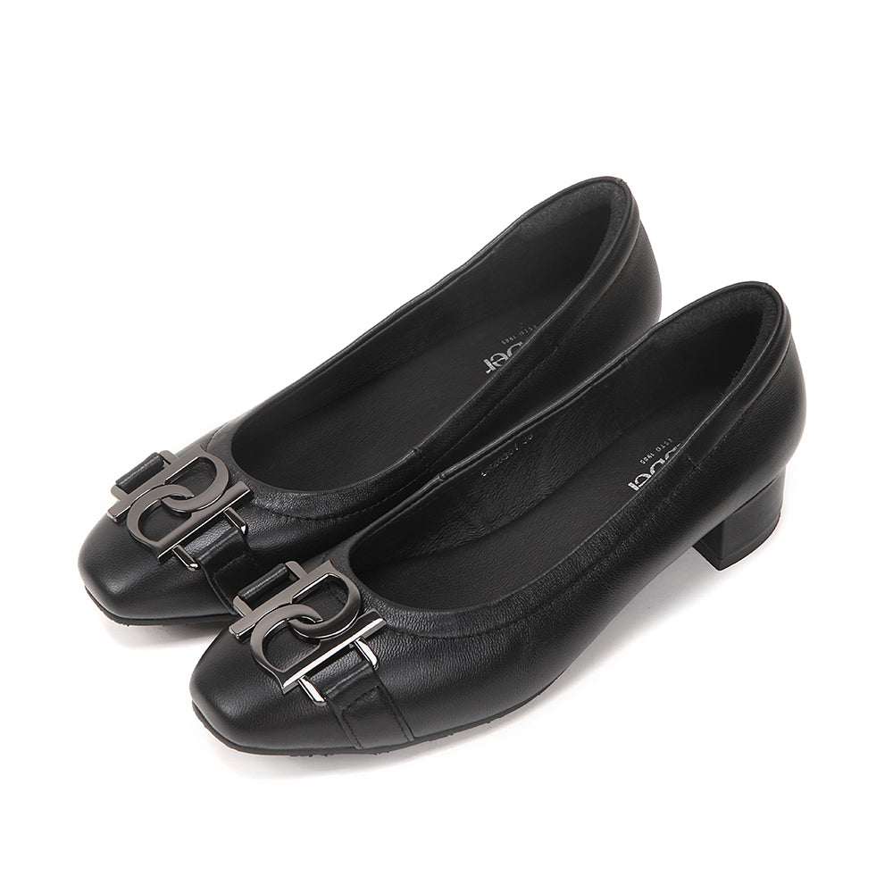 Pabder Monogram 1.2in Block Heels