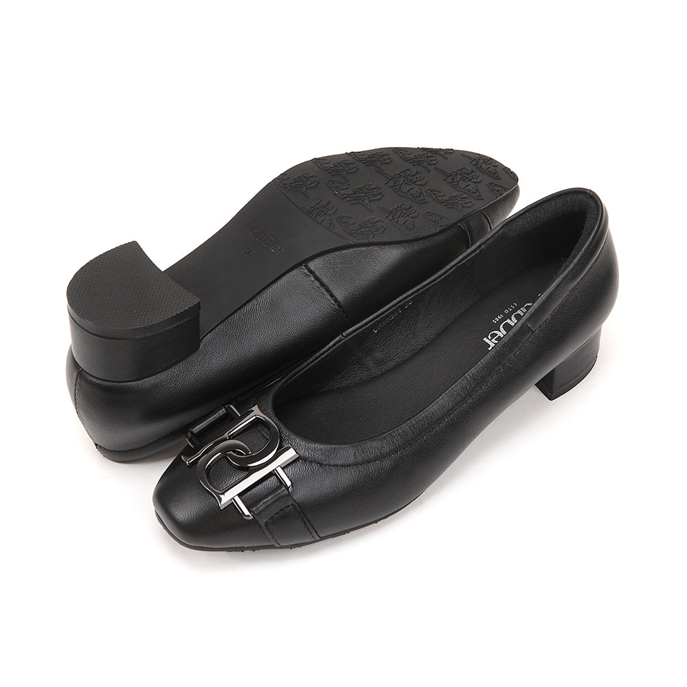 Pabder Monogram 1.2in Block Heels