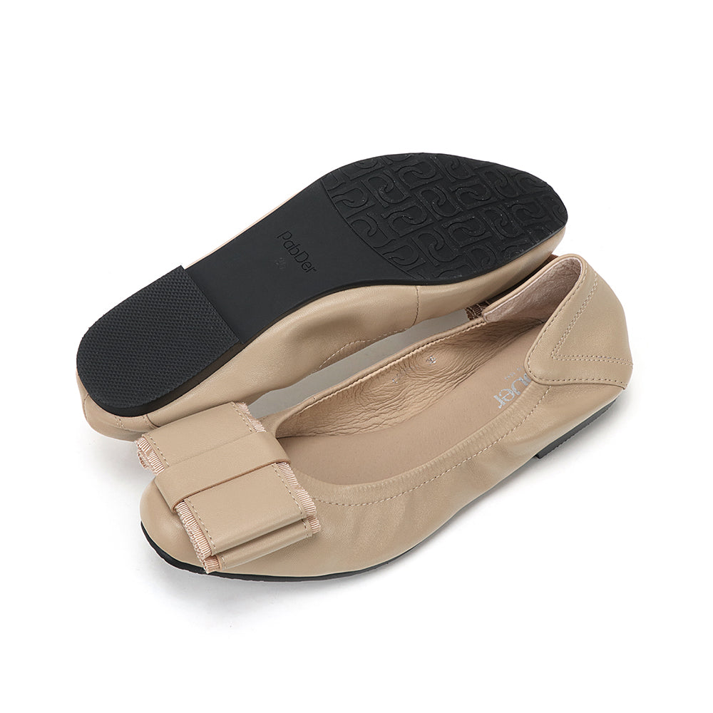 Large Ribbon Ballet Flats