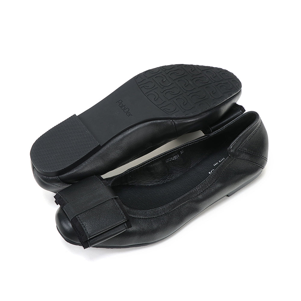 Large Ribbon Ballet Flats