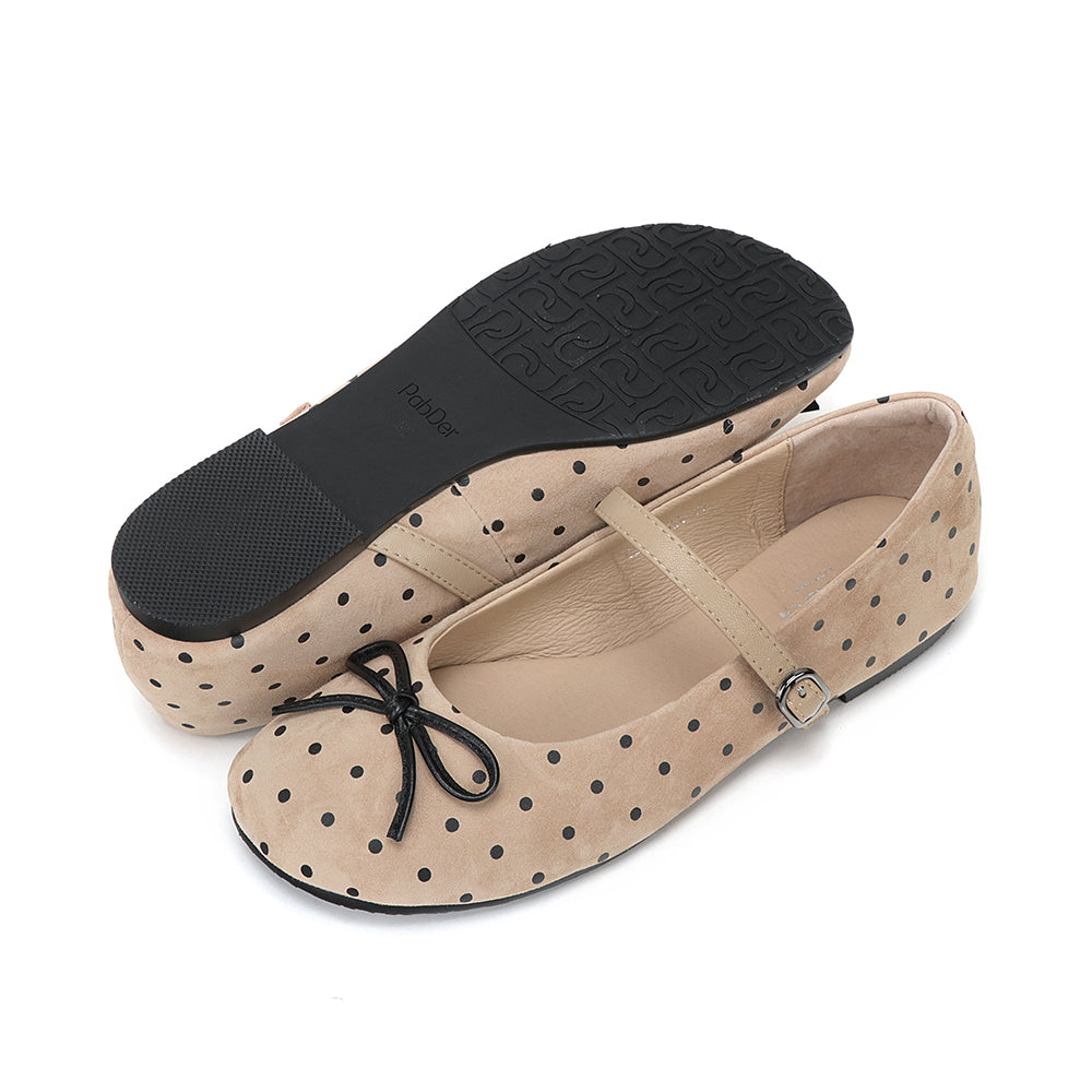 Polka Dot Suede Mary Jane