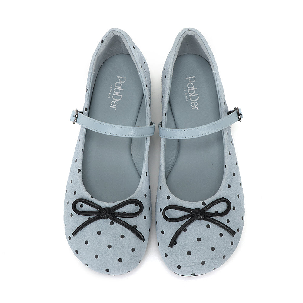 Polka Dot Suede Mary Jane