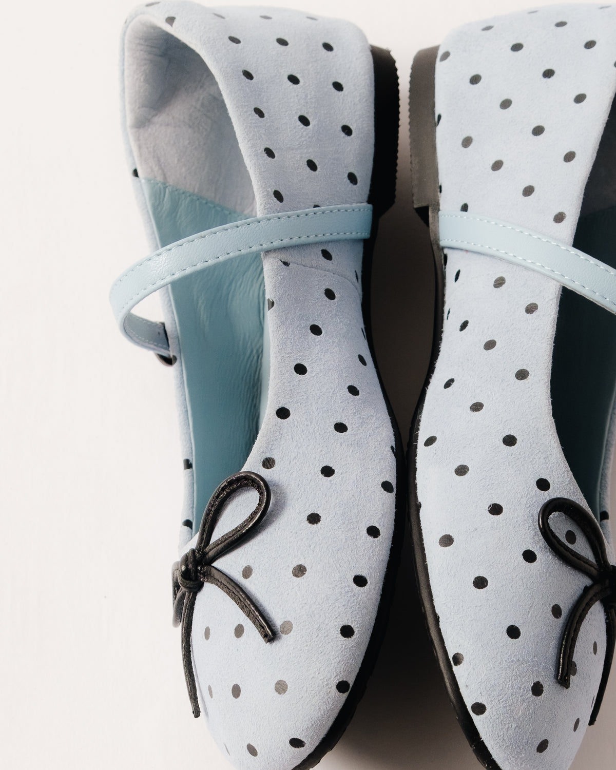 Dottie Round Toe Polka Dot Suede Mary Jane CS26581SU