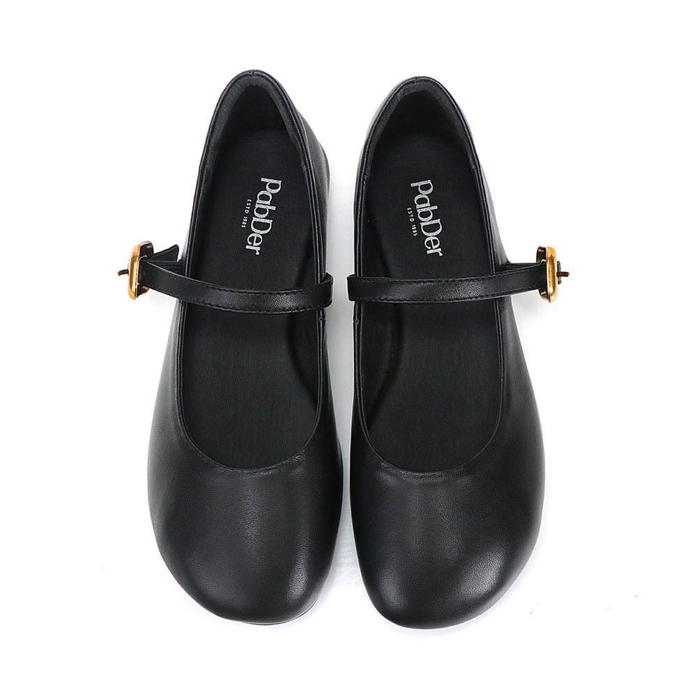 Round Toe Soft Leather Mary Jane