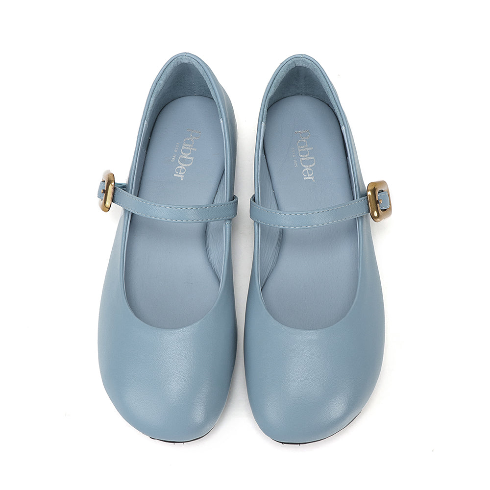 Round Toe Soft Leather Mary Jane