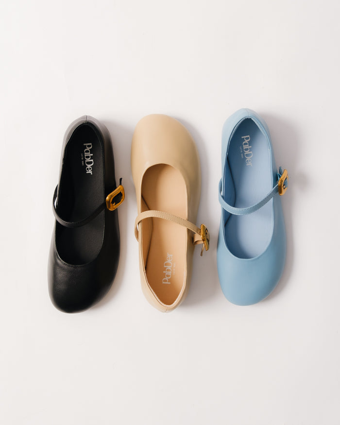 Round Toe Soft Leather Mary Jane CS26585