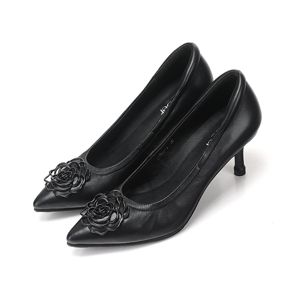 Metallic Rose High Heels CS26612