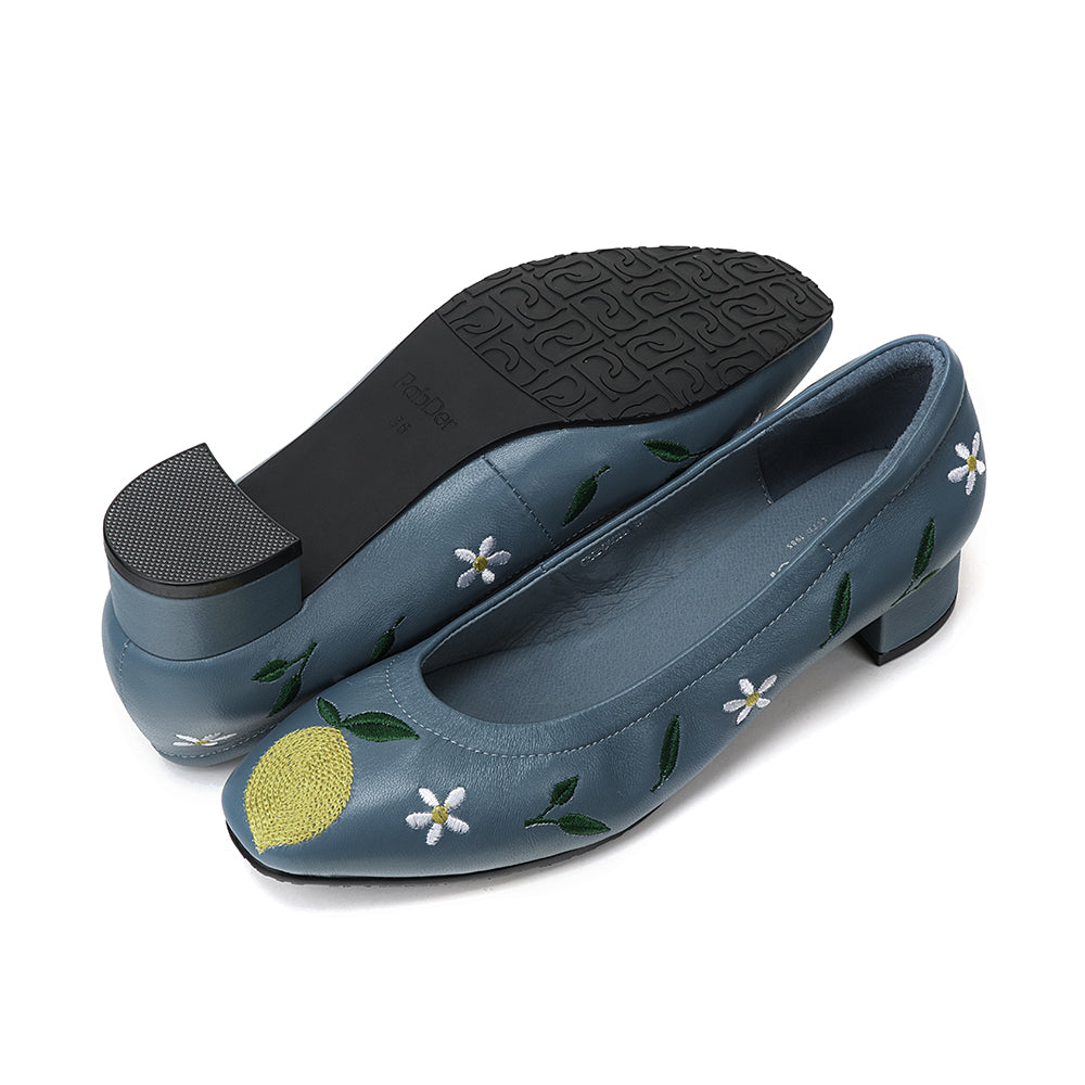 Lemons Leather Heels CS26625