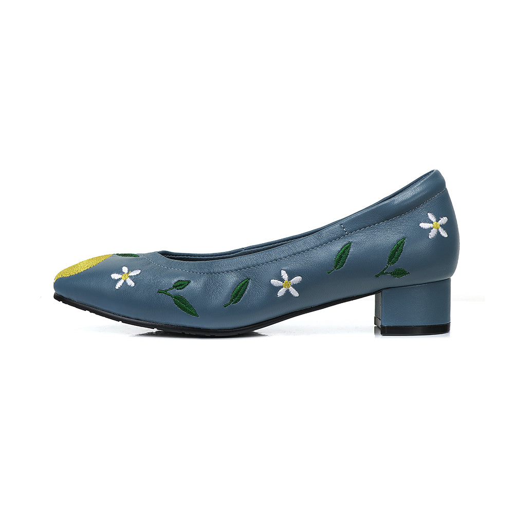 Lemons Leather Heels CS26625