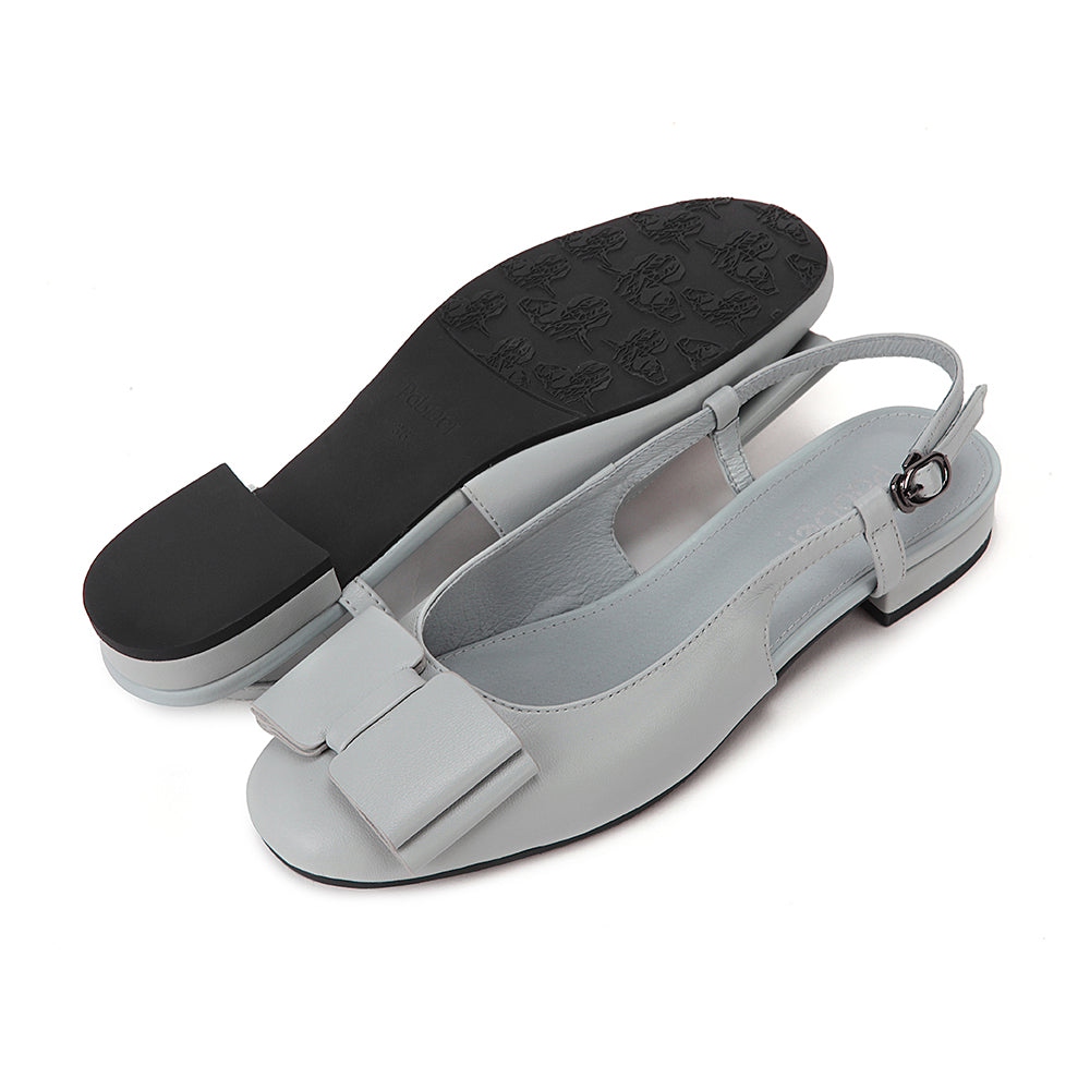 Closed Sling-Back Flat Sandals