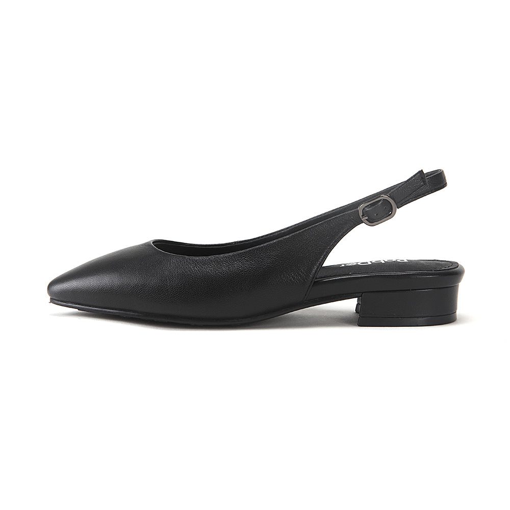 Closed Plain Round Toe Sling-Back Sandals