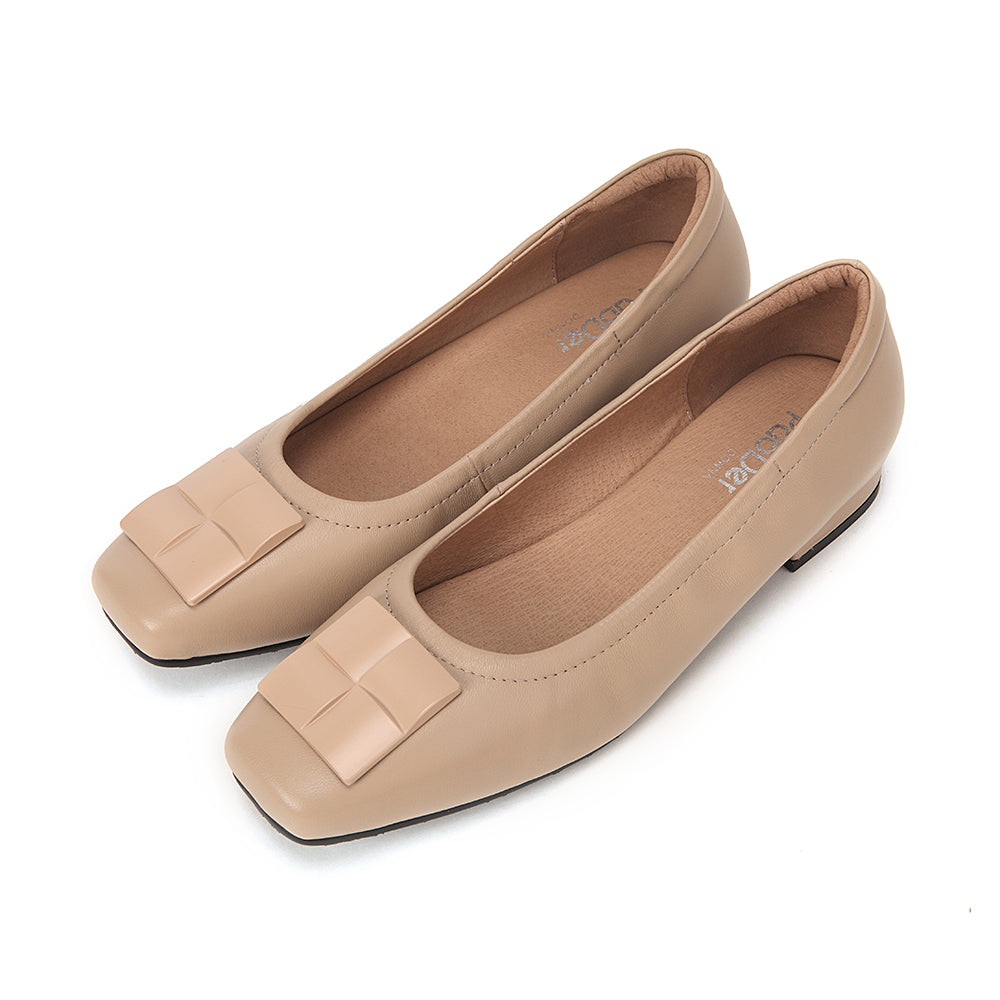 Cube Décor Square Toe .5in Heel Shoes
