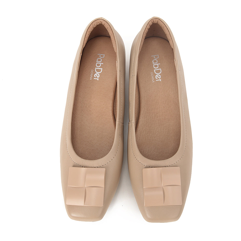 Cube Décor Square Toe .5in Heel Shoes