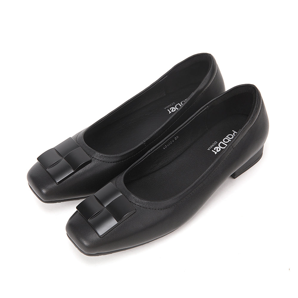 Cube Décor Square Toe .5in Heel Shoes
