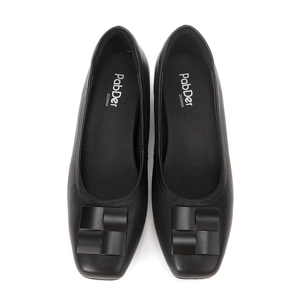 Cube Décor Square Toe .5in Heel Shoes