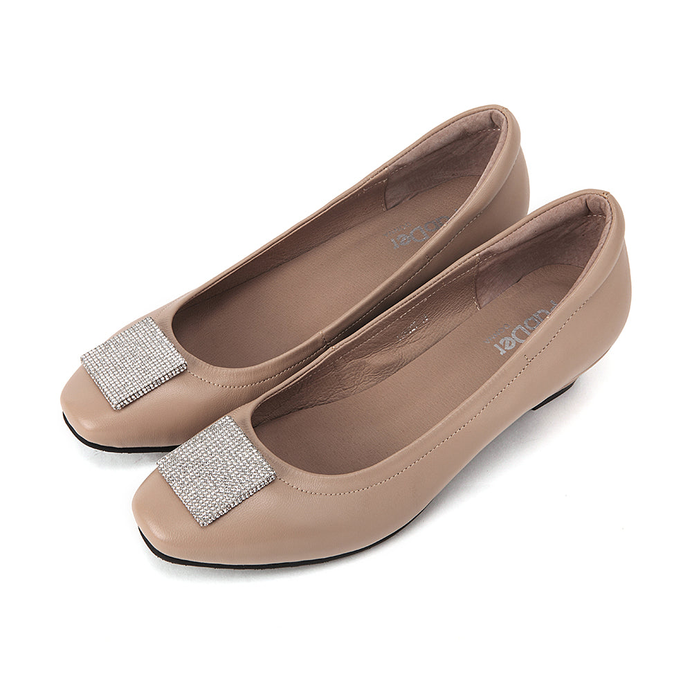 Cubic Round Toe Heels