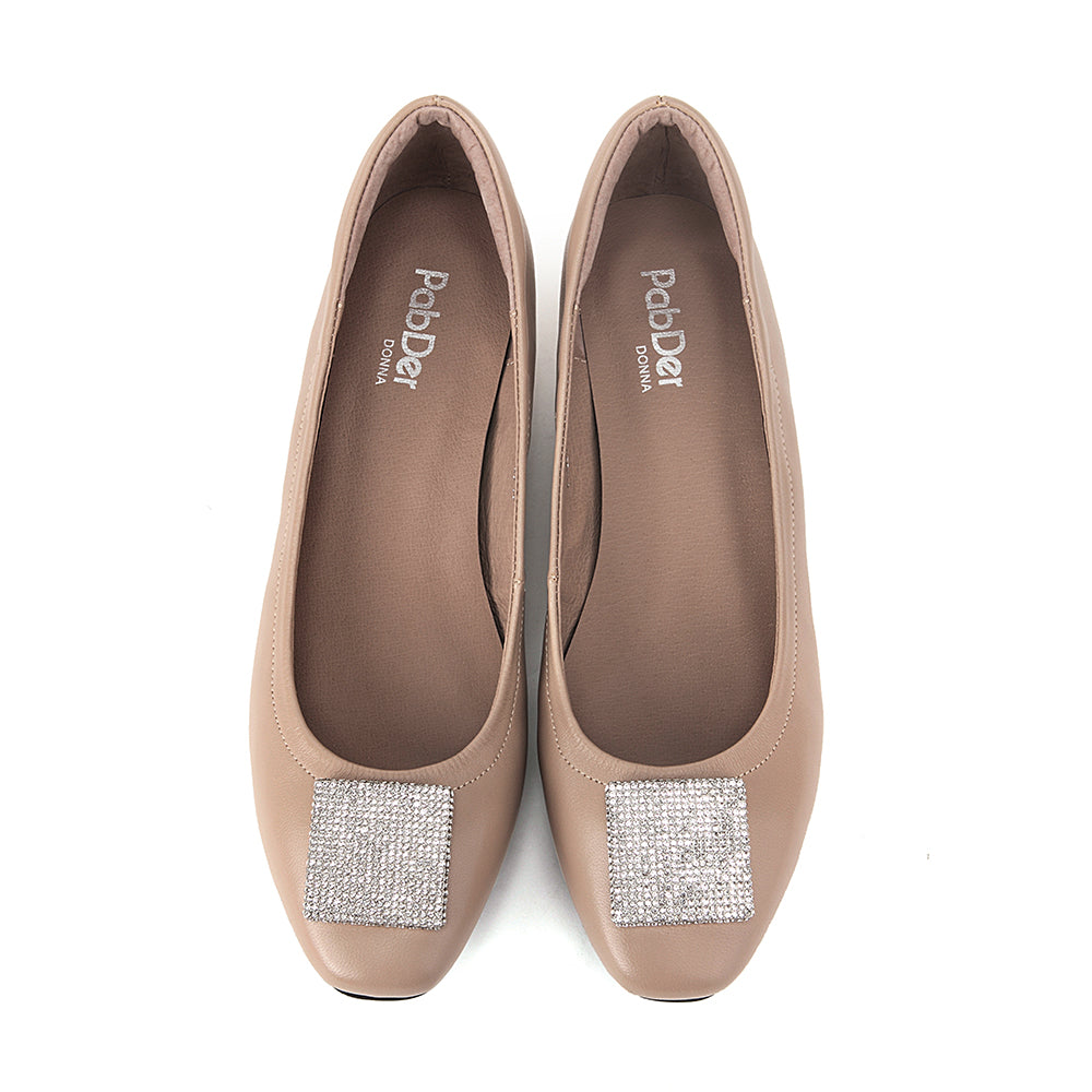Cubic Round Toe Heels