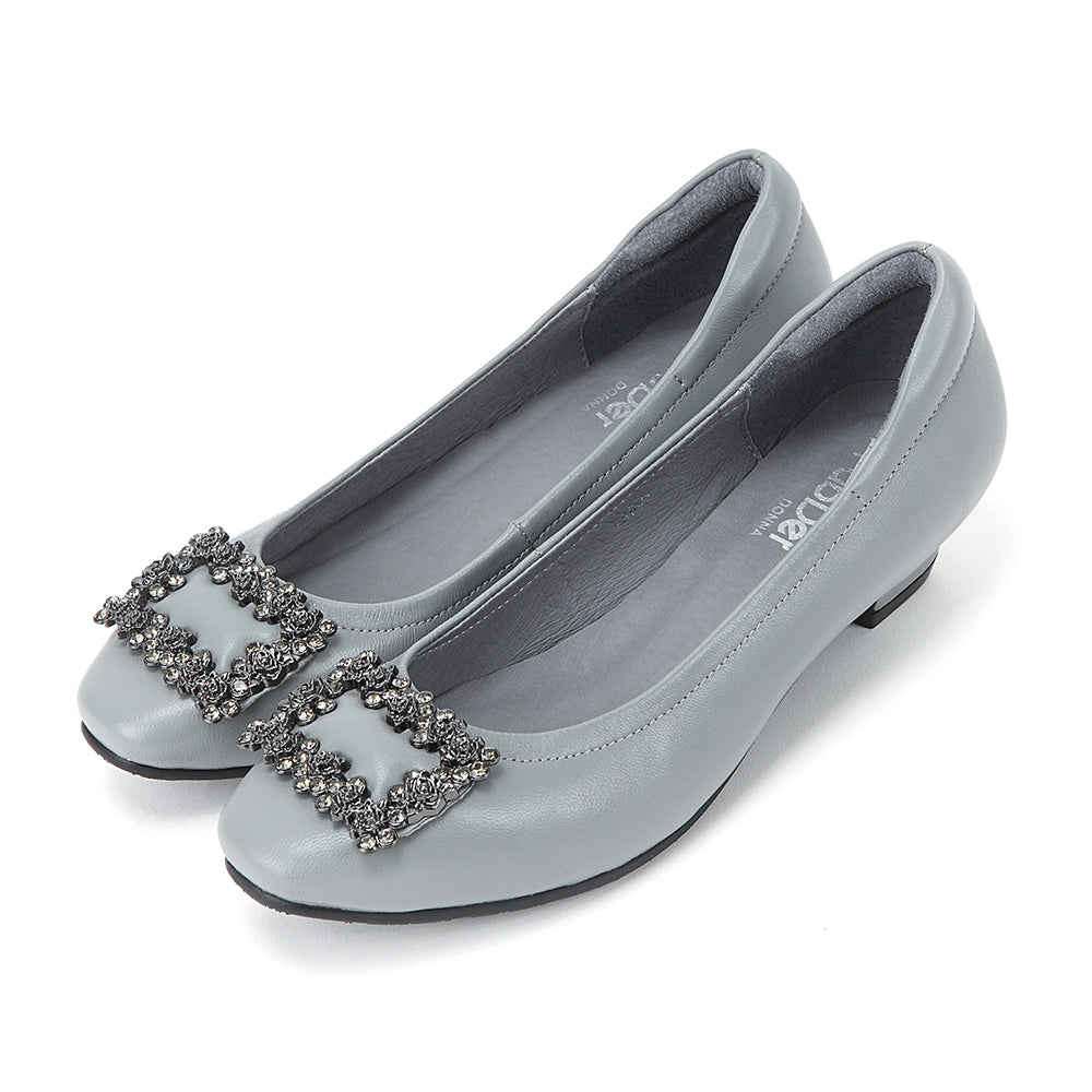 Rhinestone Block Heels