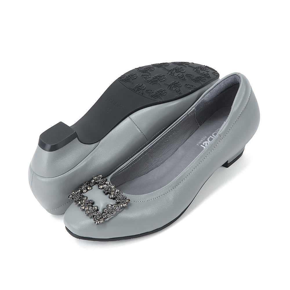 Rhinestone Block Heels