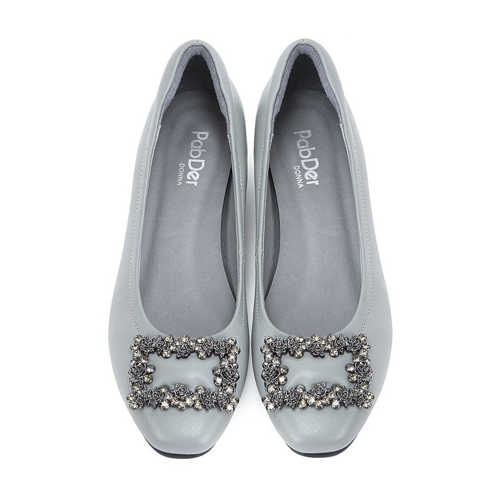 Rhinestone Block Heels