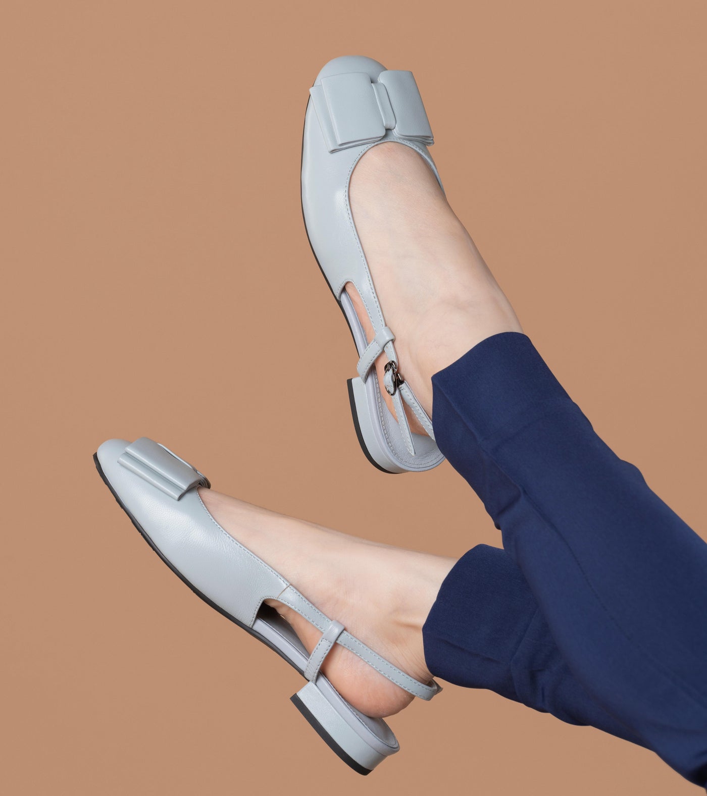Closed Sling-Back Flat Sandals