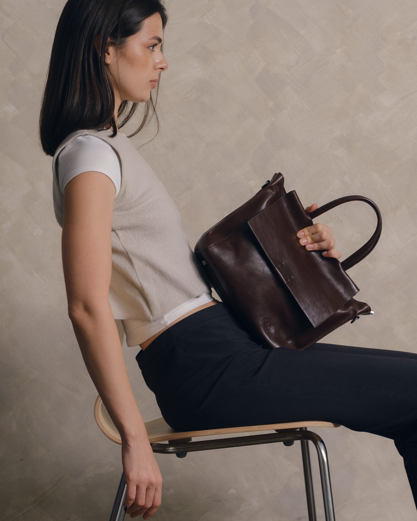 Rectangular Top Handle Purse