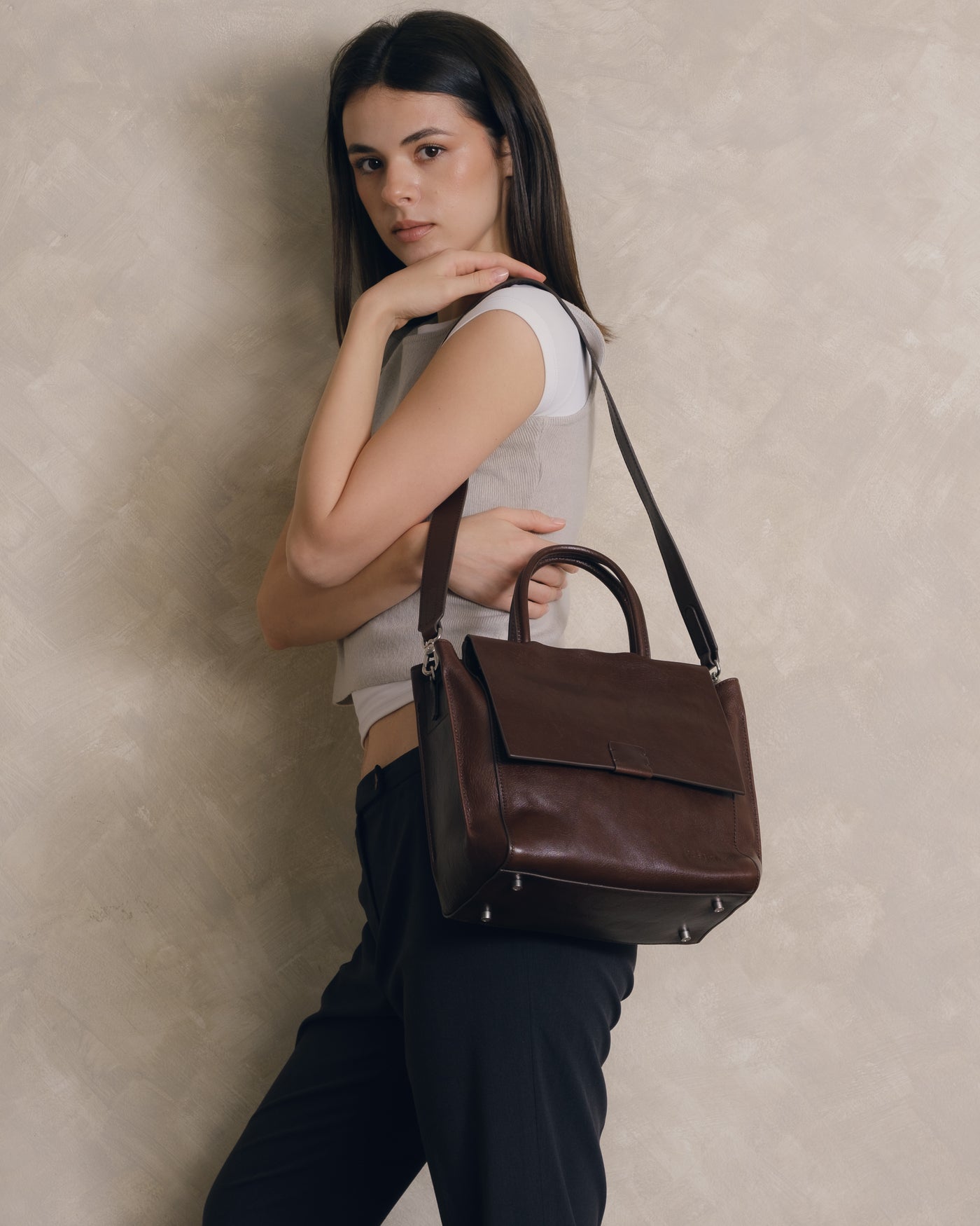 Rectangular Top Handle Purse