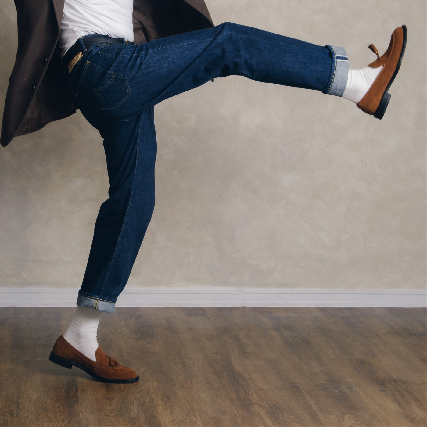 Suede Tassel Loafers