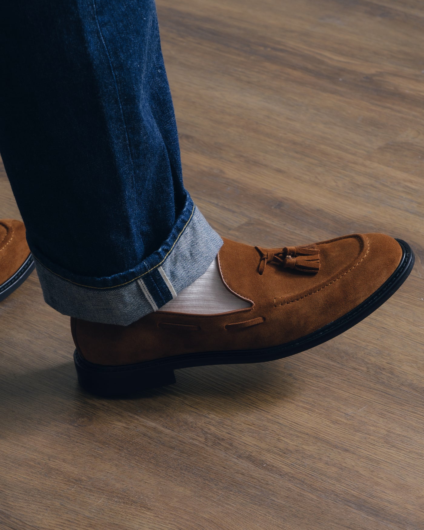 Suede Tassel Loafers