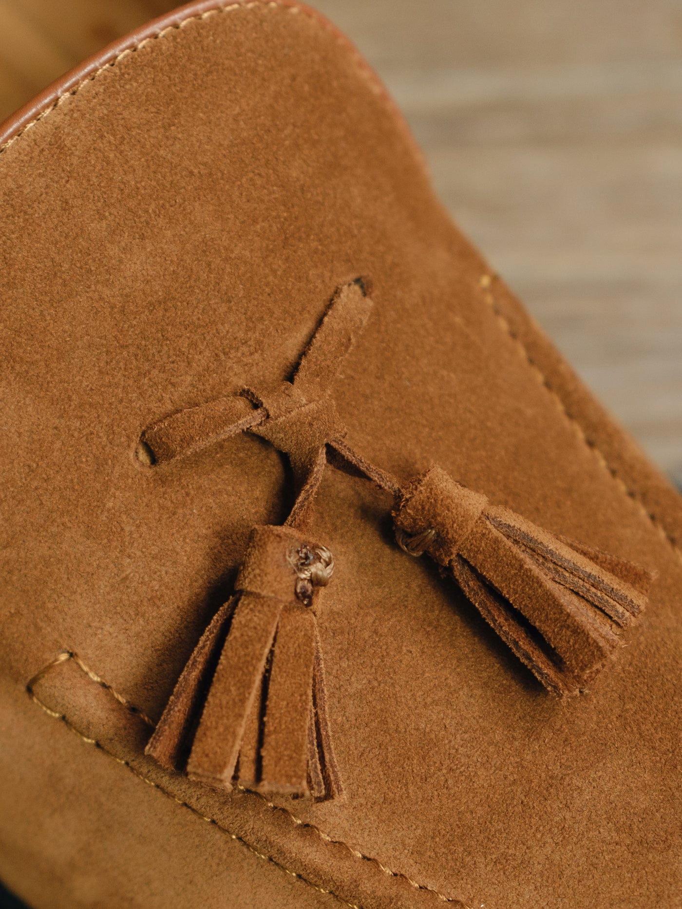Suede Tassel Loafers