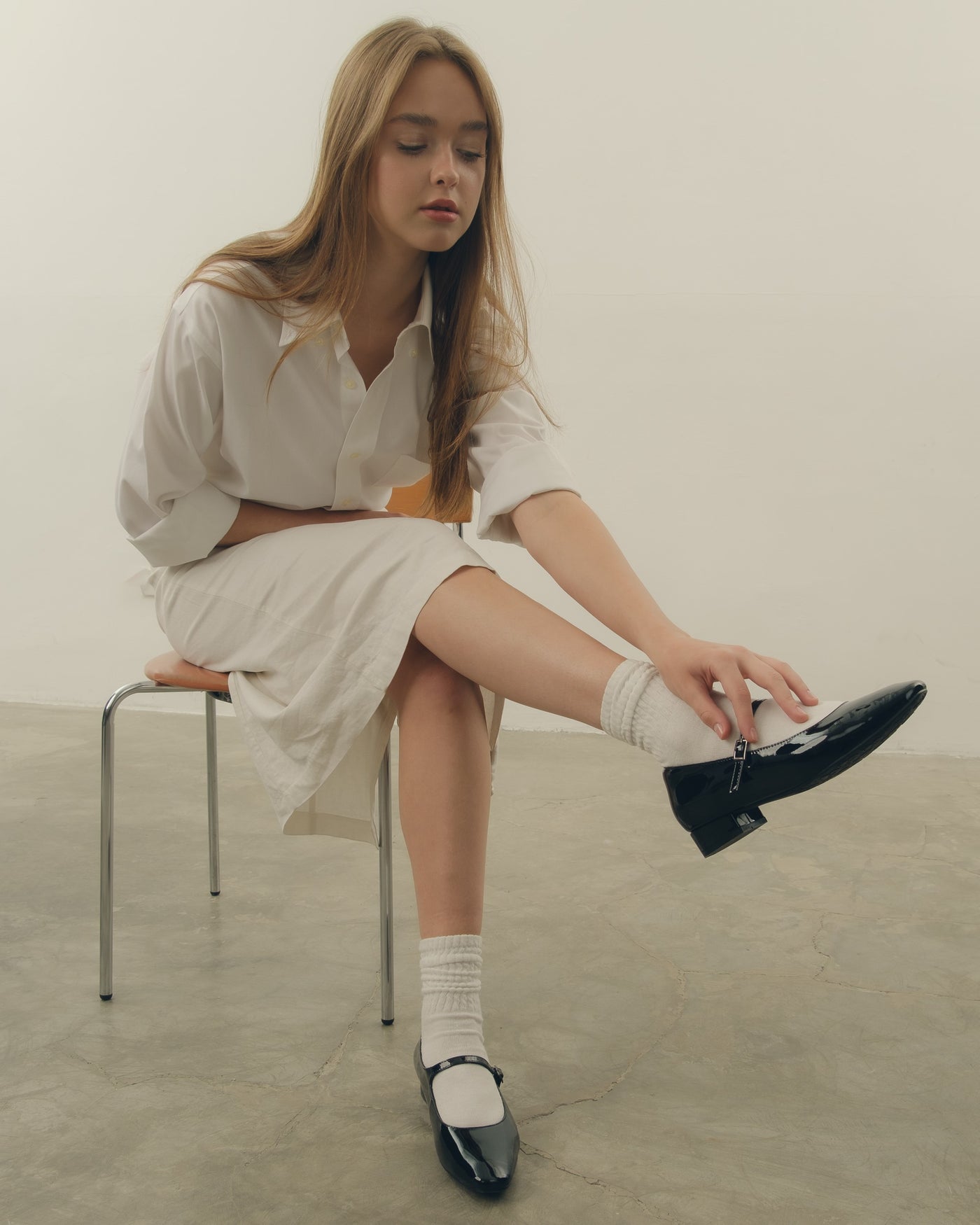 Plain Patent Leather Mary Jane