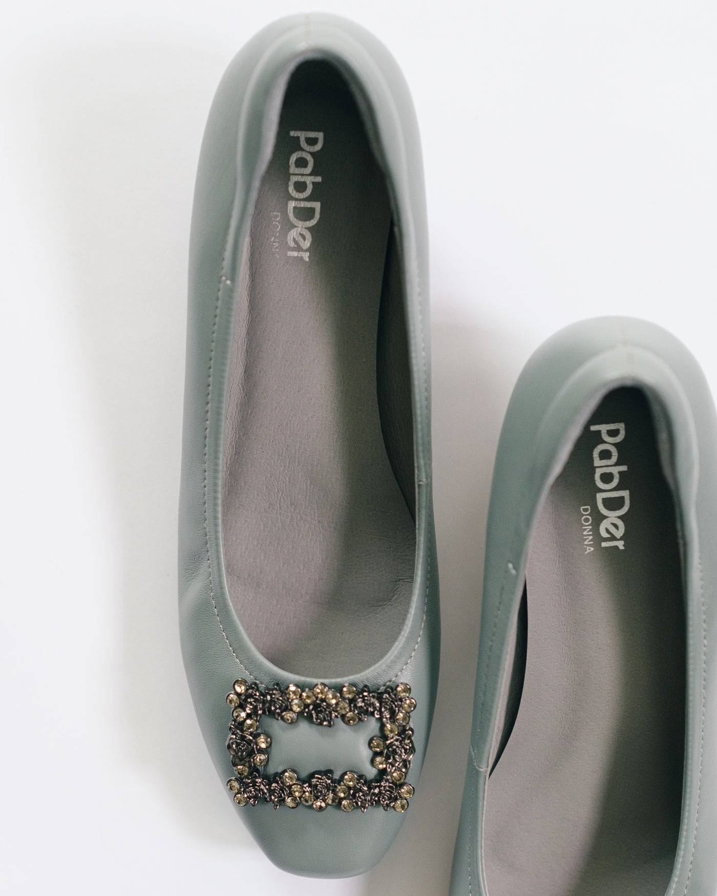 Rhinestone Block Heels
