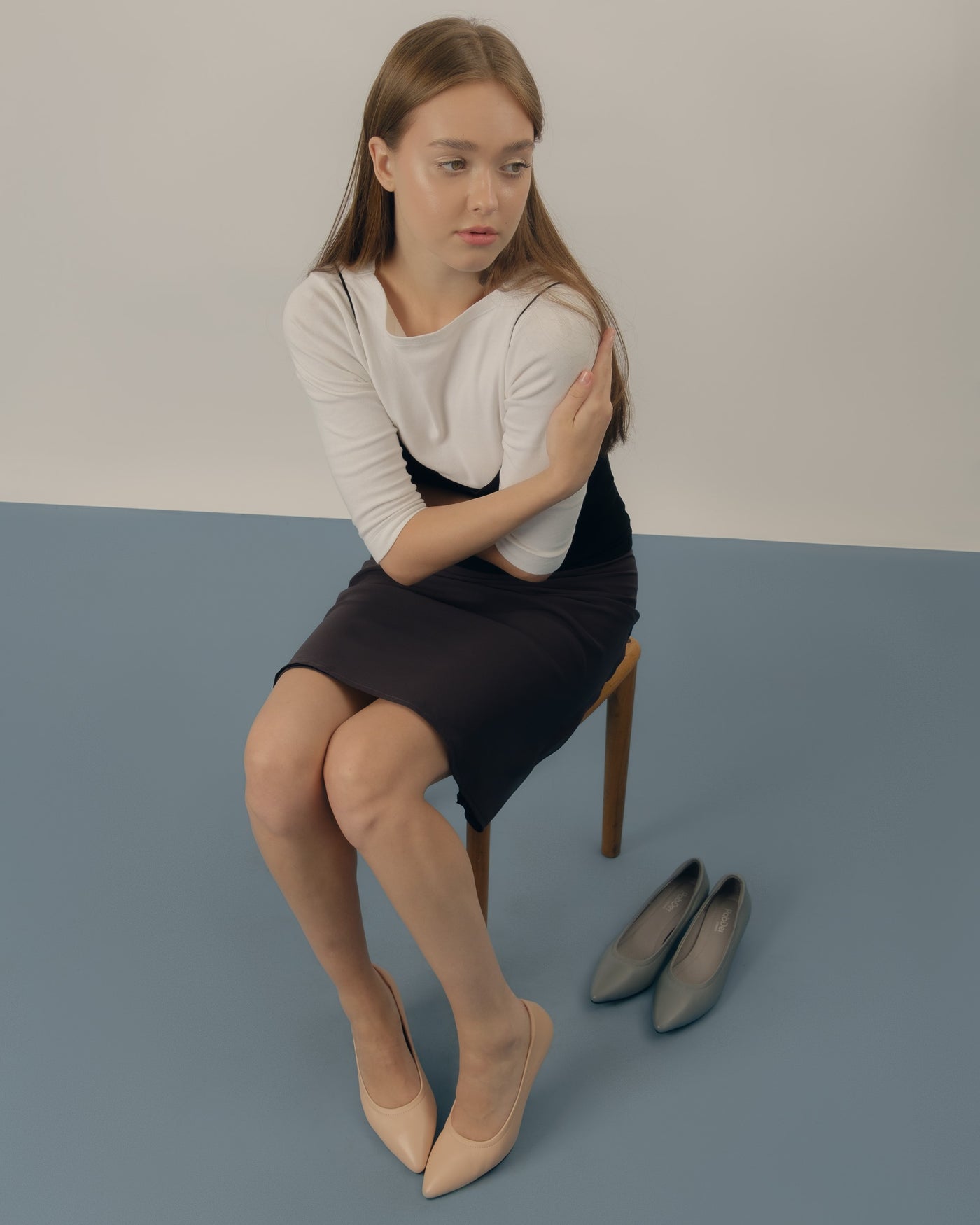 Plain Pointed Low Heels