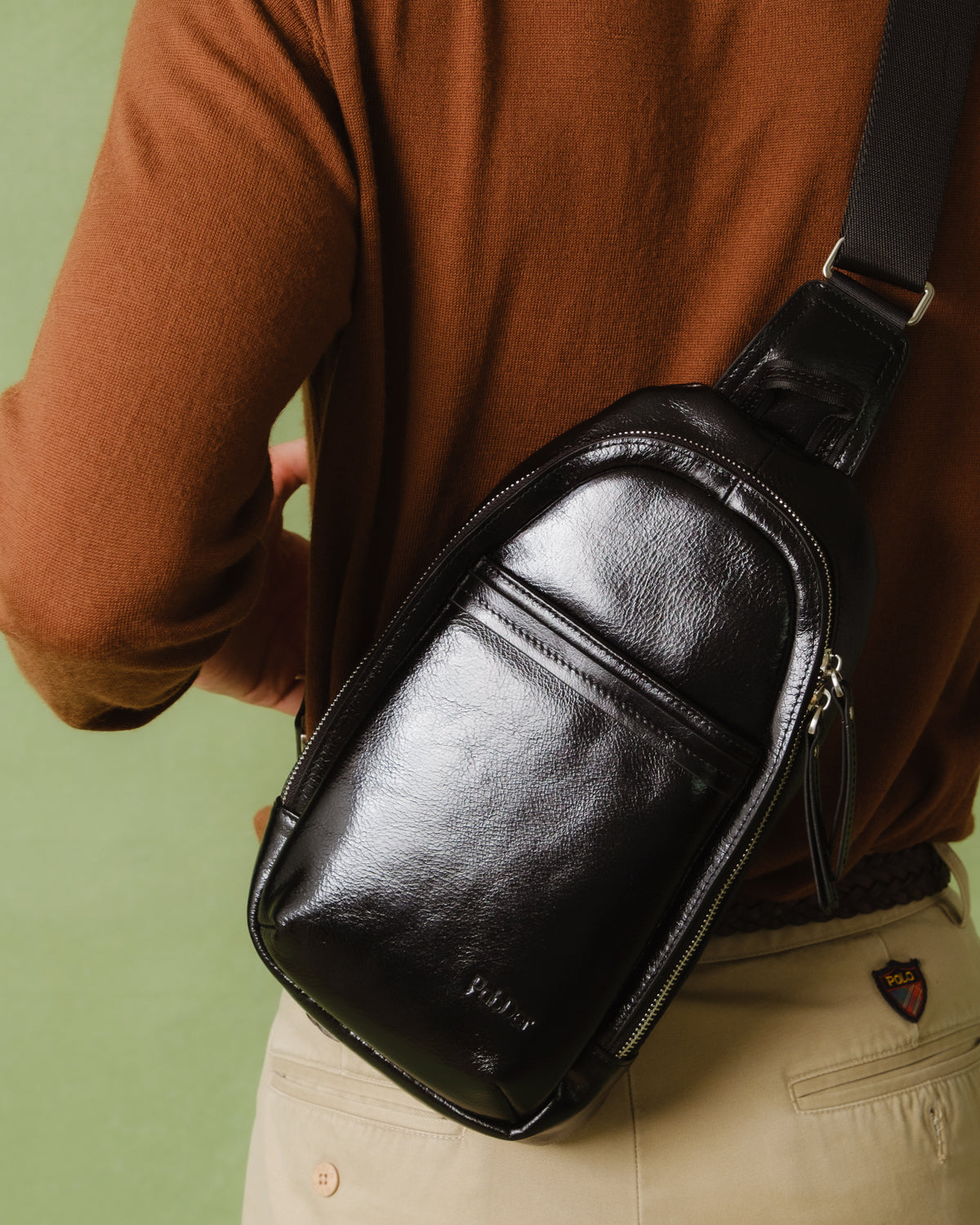 Men's Oval Crossbody Bag
