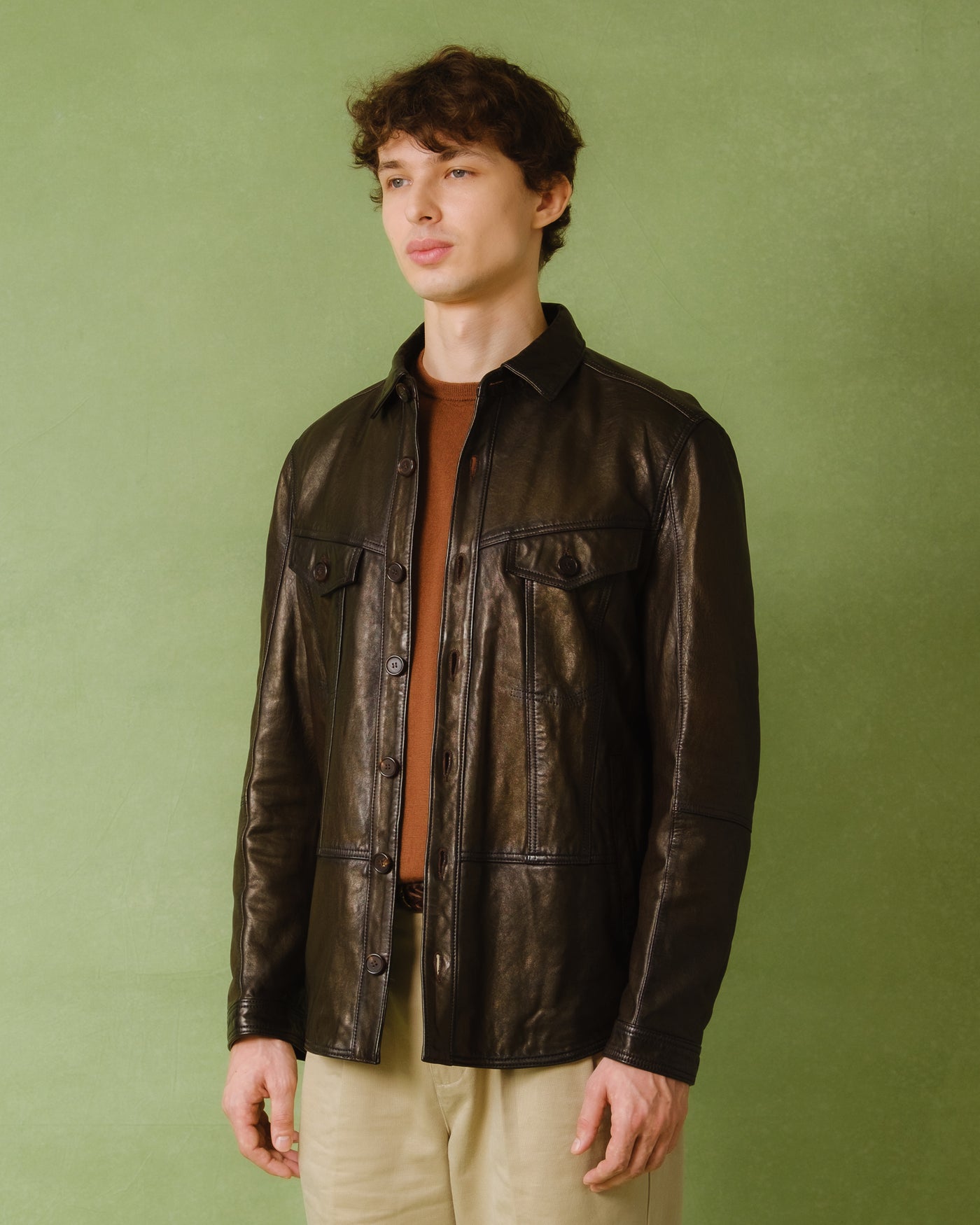 Leather Varsity Jacket